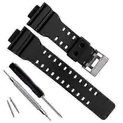 Natural Resin Replacement Watch Band Strap Compatible with Casio Men's G-Shock GD120 GA-100 GA-110 GA-100C Models
