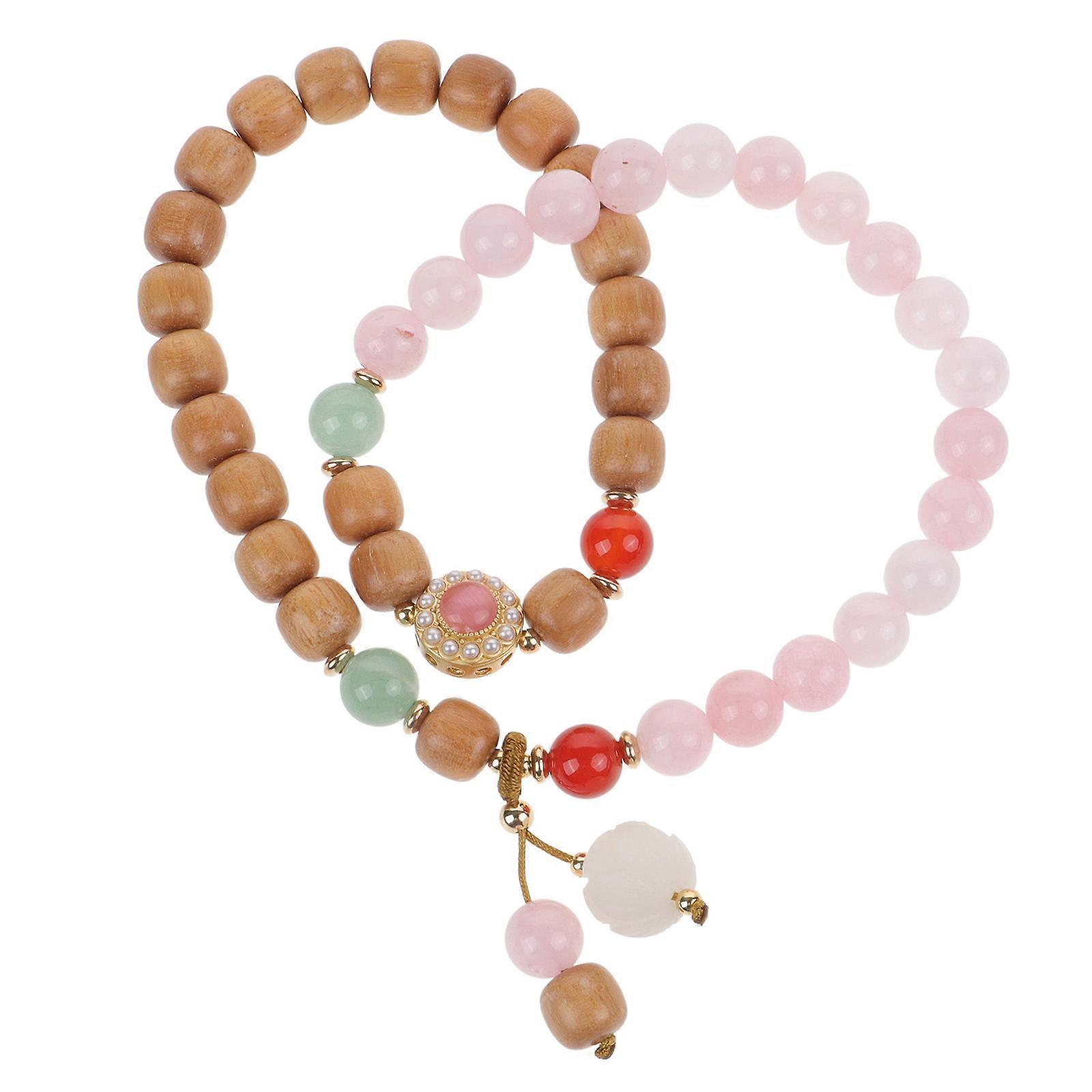 Women's Beaded Bracelets Stylish Double-layer Work Gym Classes 1Set