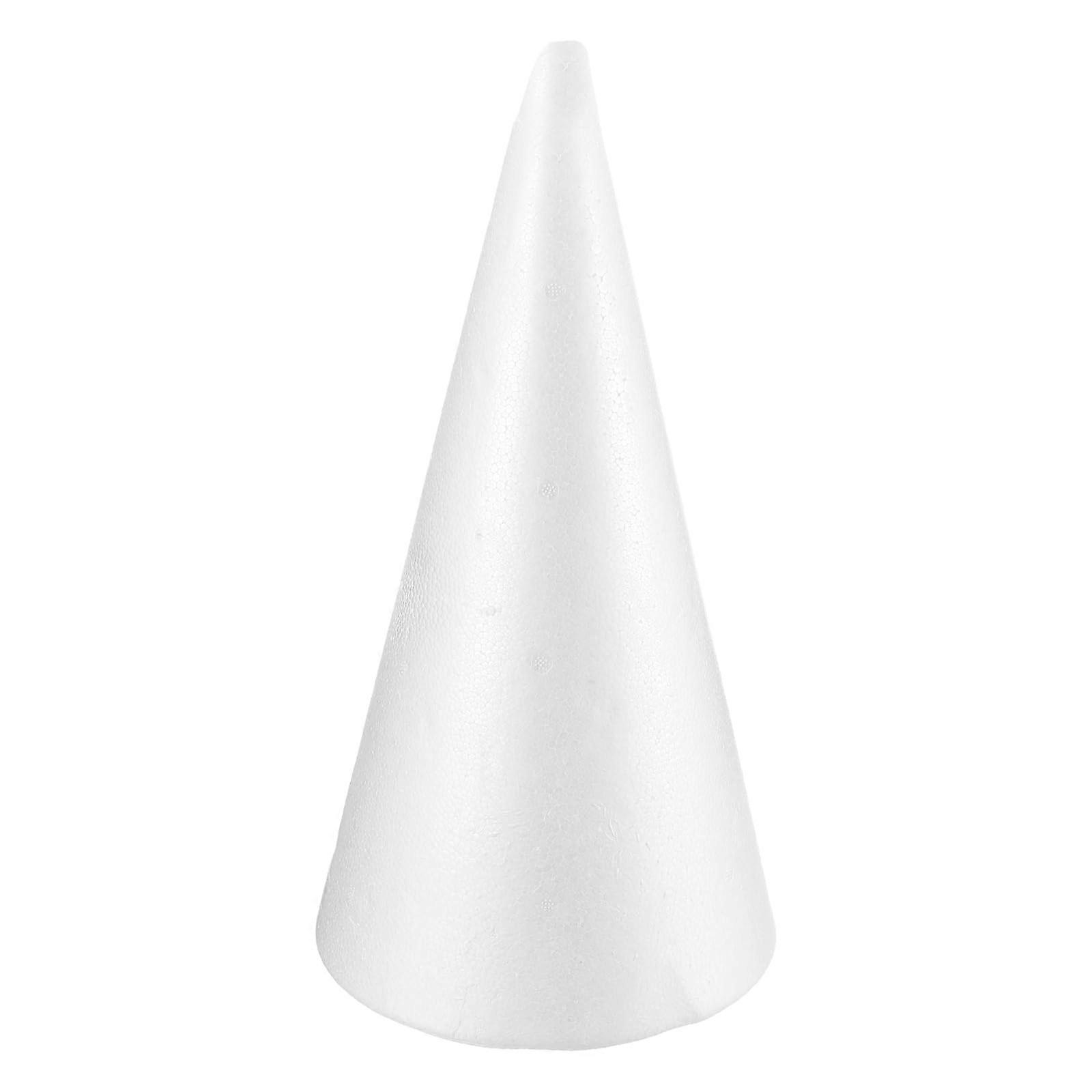Foam cone for DIY arts and crafts, 40 x 19 cm, Styrofoam cone for Christmas tree, DIY home craft project