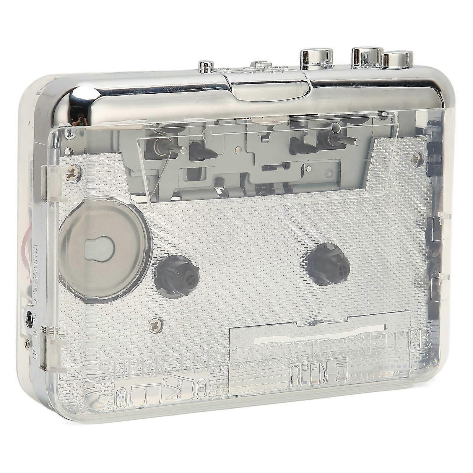 Cassette Player with 3.5 mm Headphone Jack, Type C Interface, Wide Compatibility for Viewing Functionality, Plug and Play