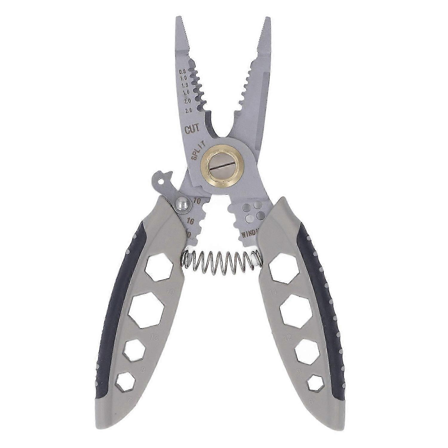 Wire Stripper Multifunctional Wire Stripping Crimping Cutting Splitting Tool Electrician Pliers
