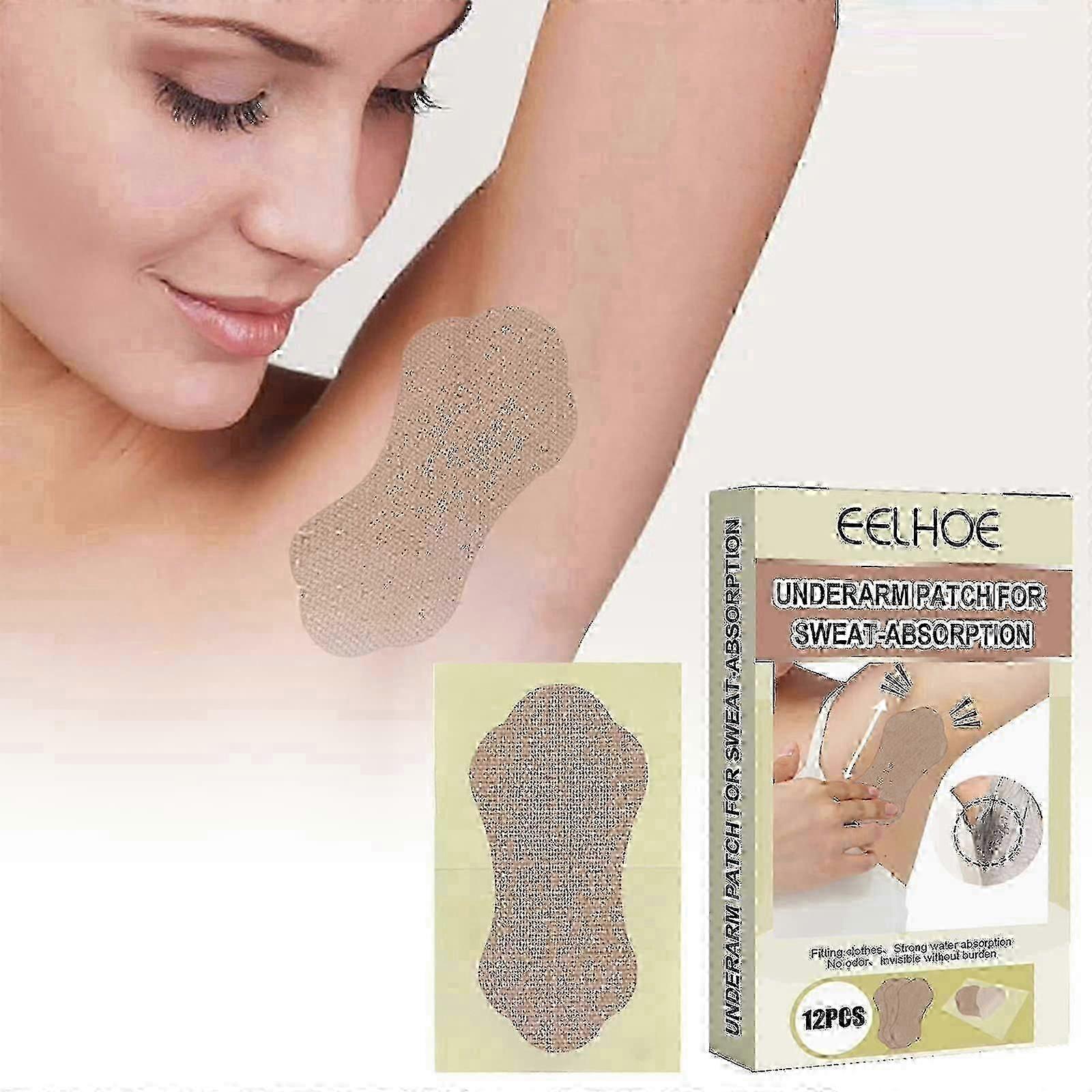 Coussinets d’aisselle pour hommes femmes, paquet de 24 autocollants antisudorifiques jetables pour les aisselles, autocollant invisible absorbant la transpiration