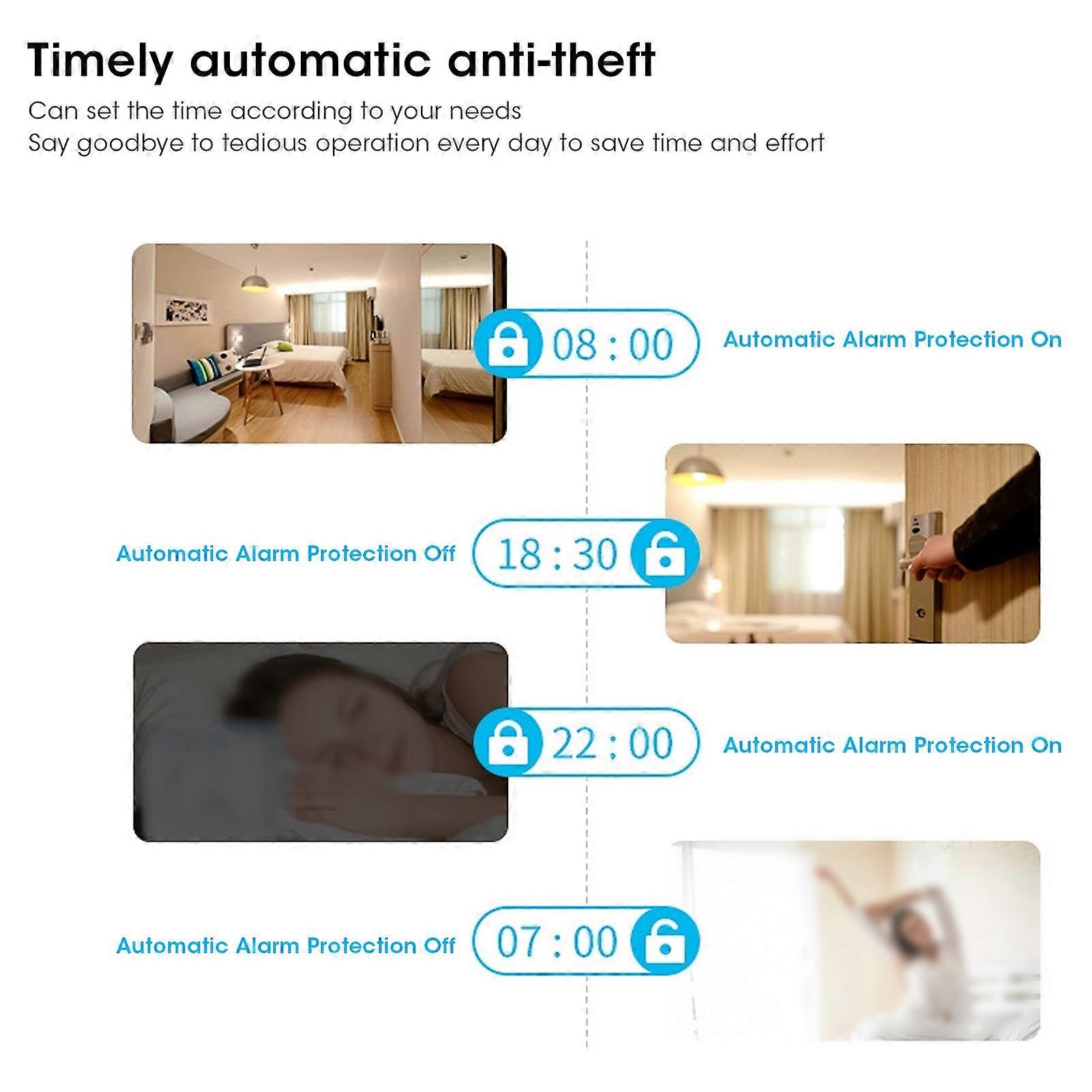 WiFi Deur Raam Sensor Kit Thuis Beveiliging Alarmsysteem Geluid-Licht Diefstalbestendige Afstandsbediening