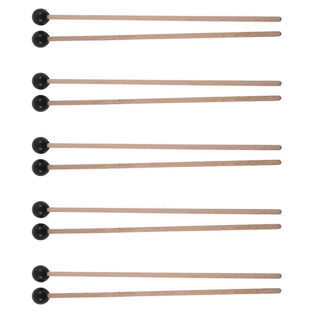2Pcs 38.8cm Glockenspiel Xylophone Bells Mallets Head Sticks Beaters