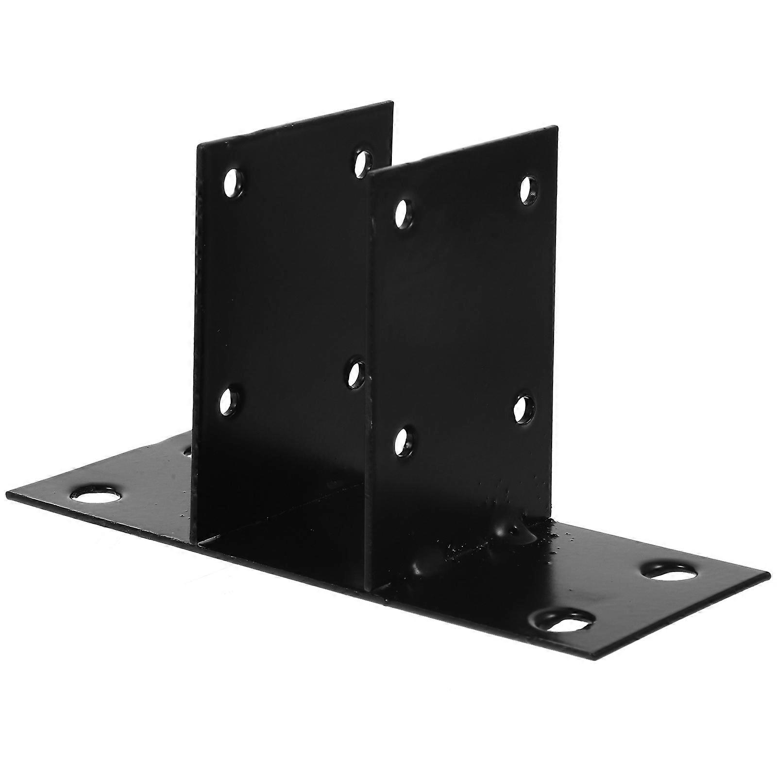 Lawn Border Edging Square Shape Garden Fence Support Ground Fixing Black Color 13.00X7.00X5.00CM 1Pack