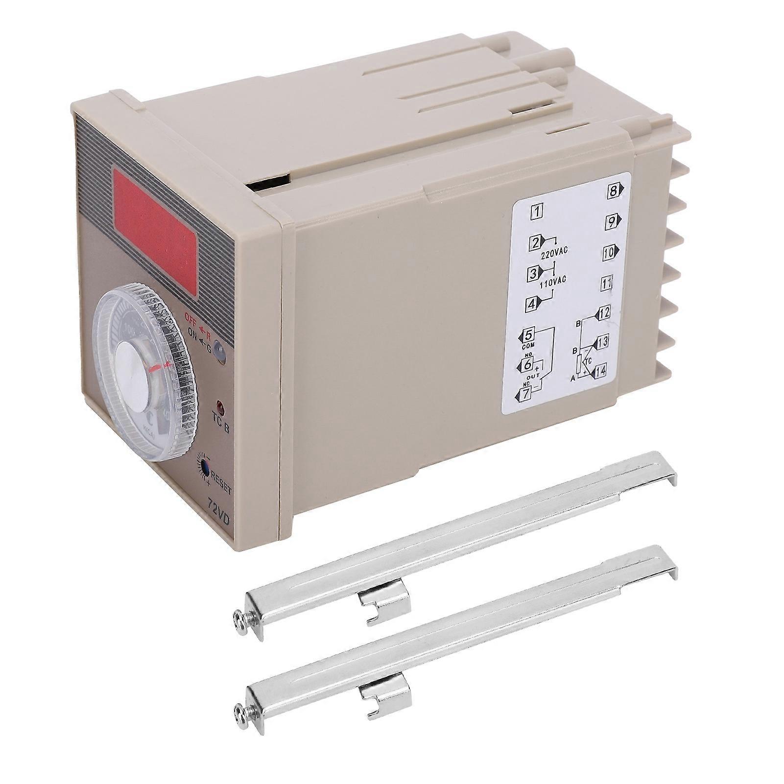 BERM Temperature Controller Digital Display Regulator Pointer Thermostat BEM‑72VD