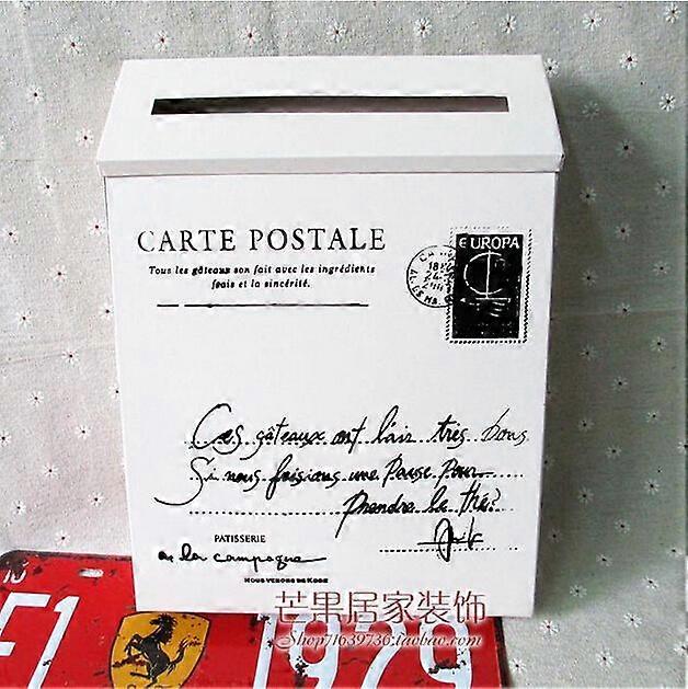 Countryside Mailbox Small Suggestion Box Iron Sheet Mailbox Vintage Ballot Box without Lock