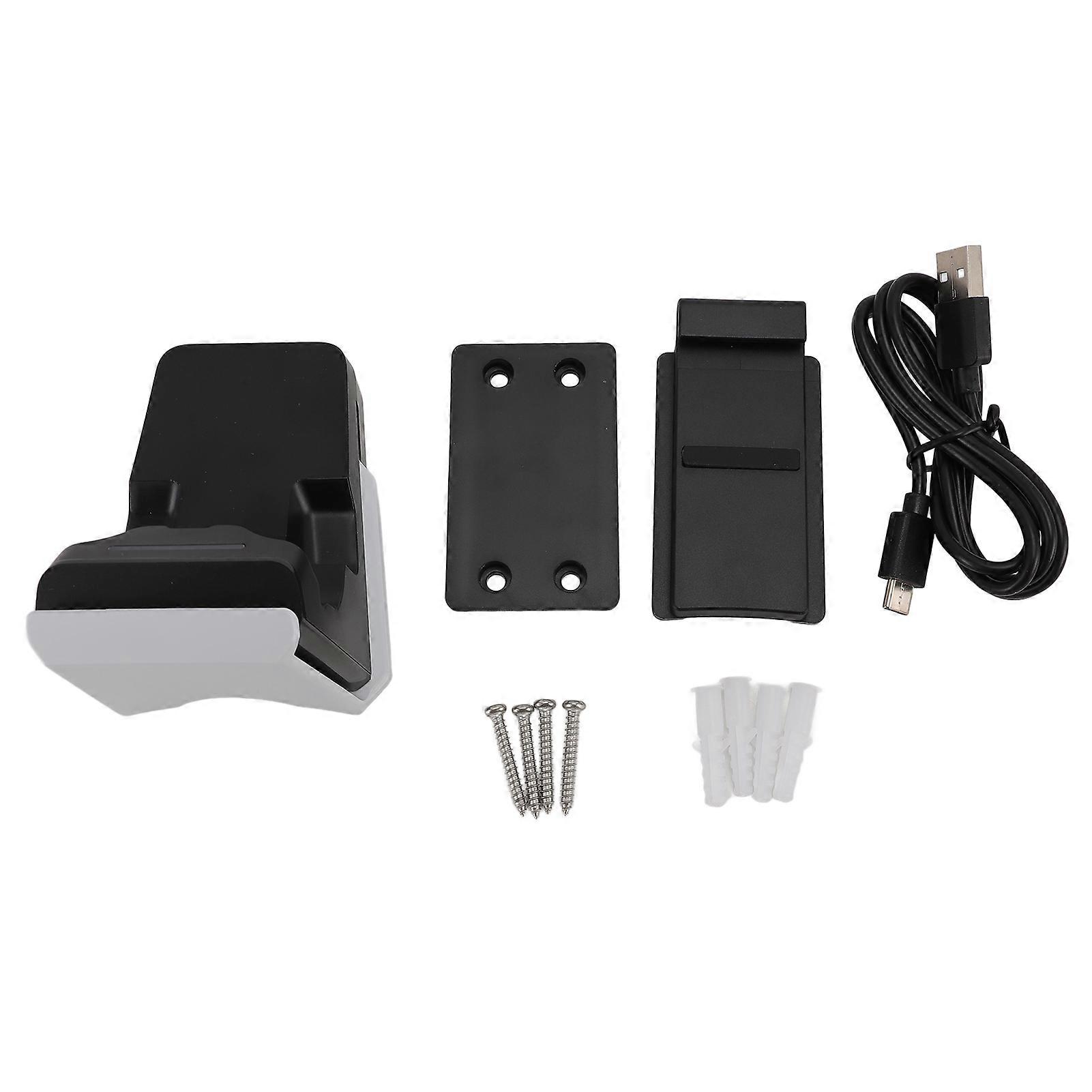 Compact Controller Charging Station with Headphone Hook - Fast, Efficient, Space-Saving