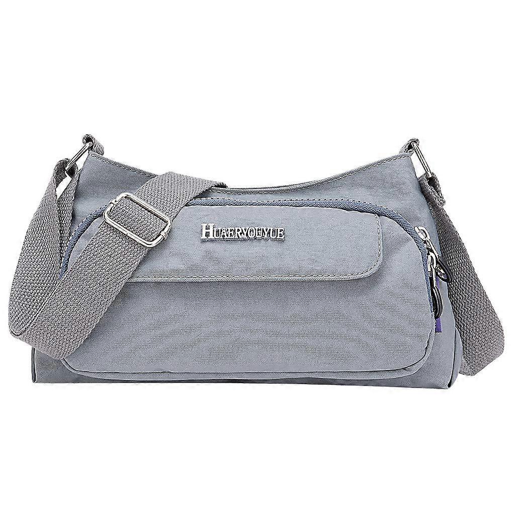 Dz Tech Women's Elegant Handbag Shoulder Bag Nylon Daily Use Gray One Size