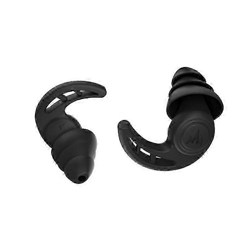Soft Sound Blocking Silicone Earplugs for Sleeping - 3 Layer Ear Protectors (2PCS) for Ultimate Comfort & Noise Isolation