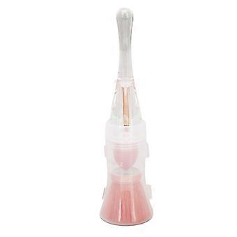 3 In 1 Nail Dust Brush Soft Artificial Fiber Long Handle Nail Art Dust Powder Remover Brush for Makeup