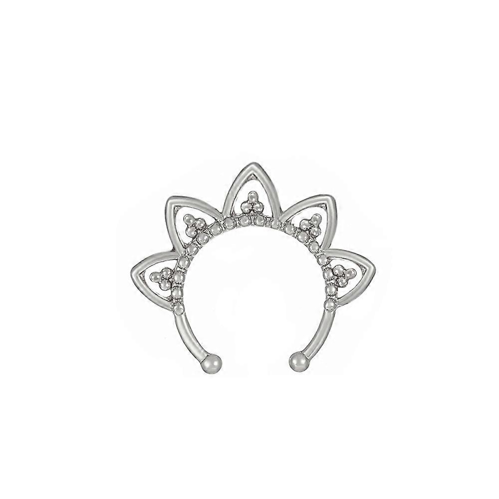 Diamond Nose Ring: Crown, Heart, Butterfly