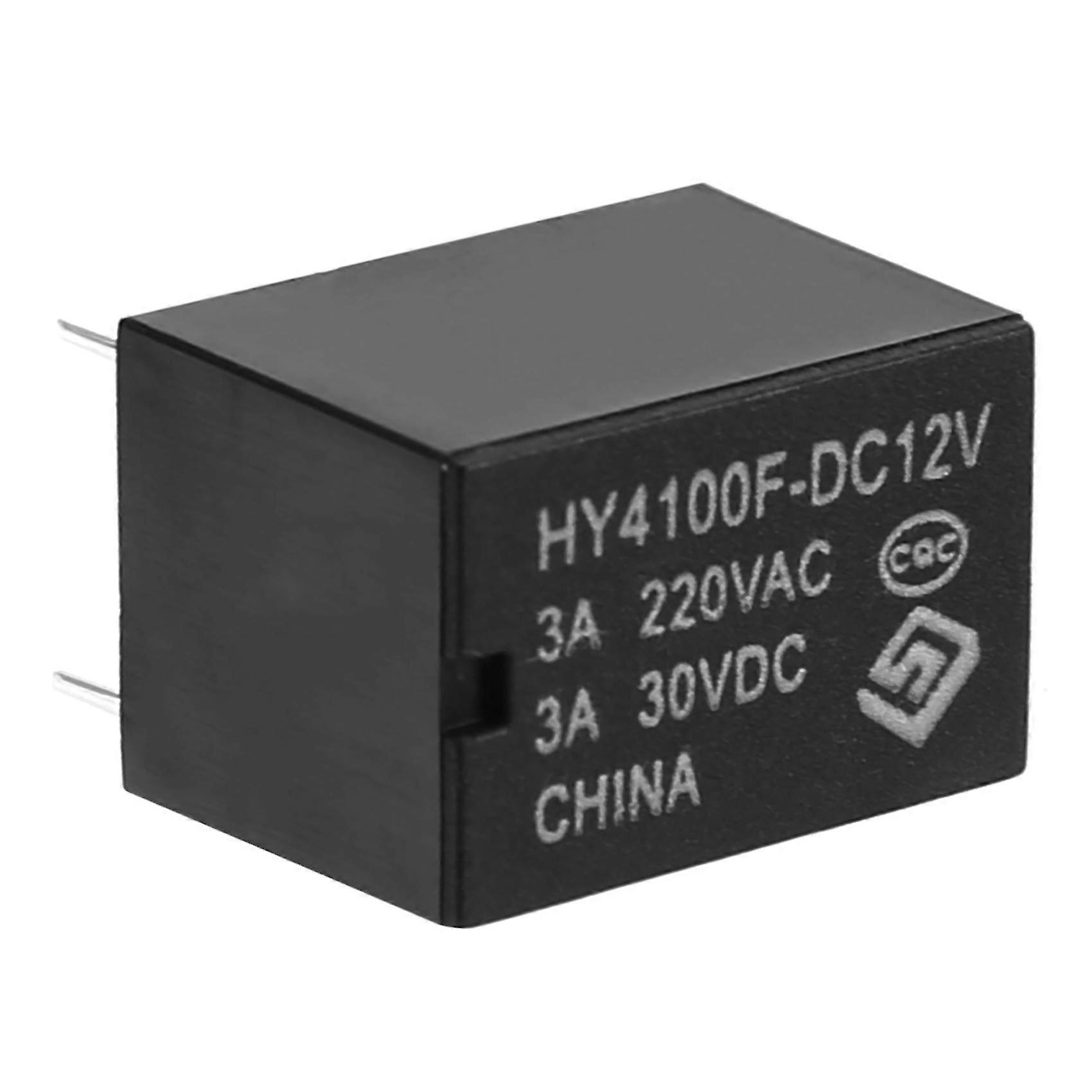 10 pcs Mini Electronic Relays DC 12V Black Edition 0718