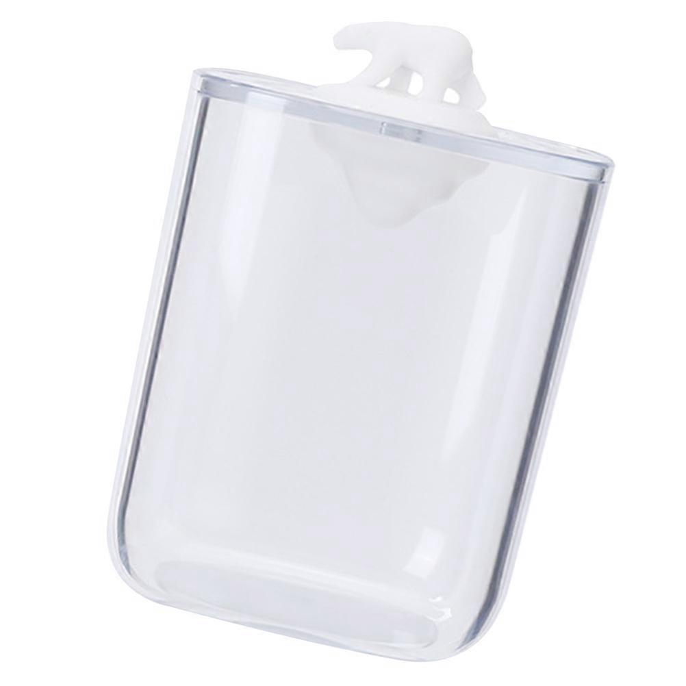 Transparent Storage Box Practical Case Useful Container for Toothpick Cotton Swab Cosmetic 1 Set Polar Bear Pattern