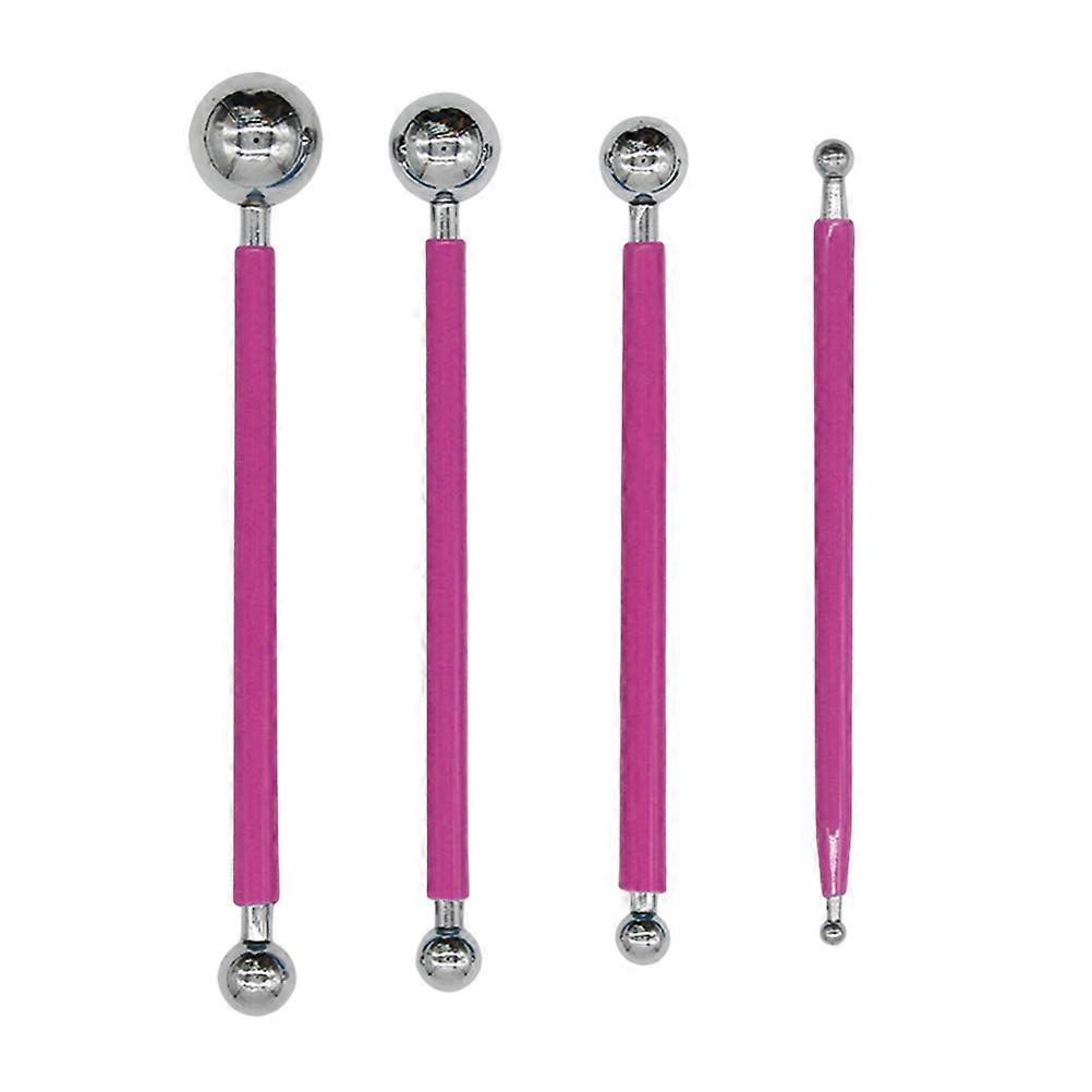 Rosy Clay Tools for Craft Use Durable Stainless and Rubber 4pcs 12cm to 18cm