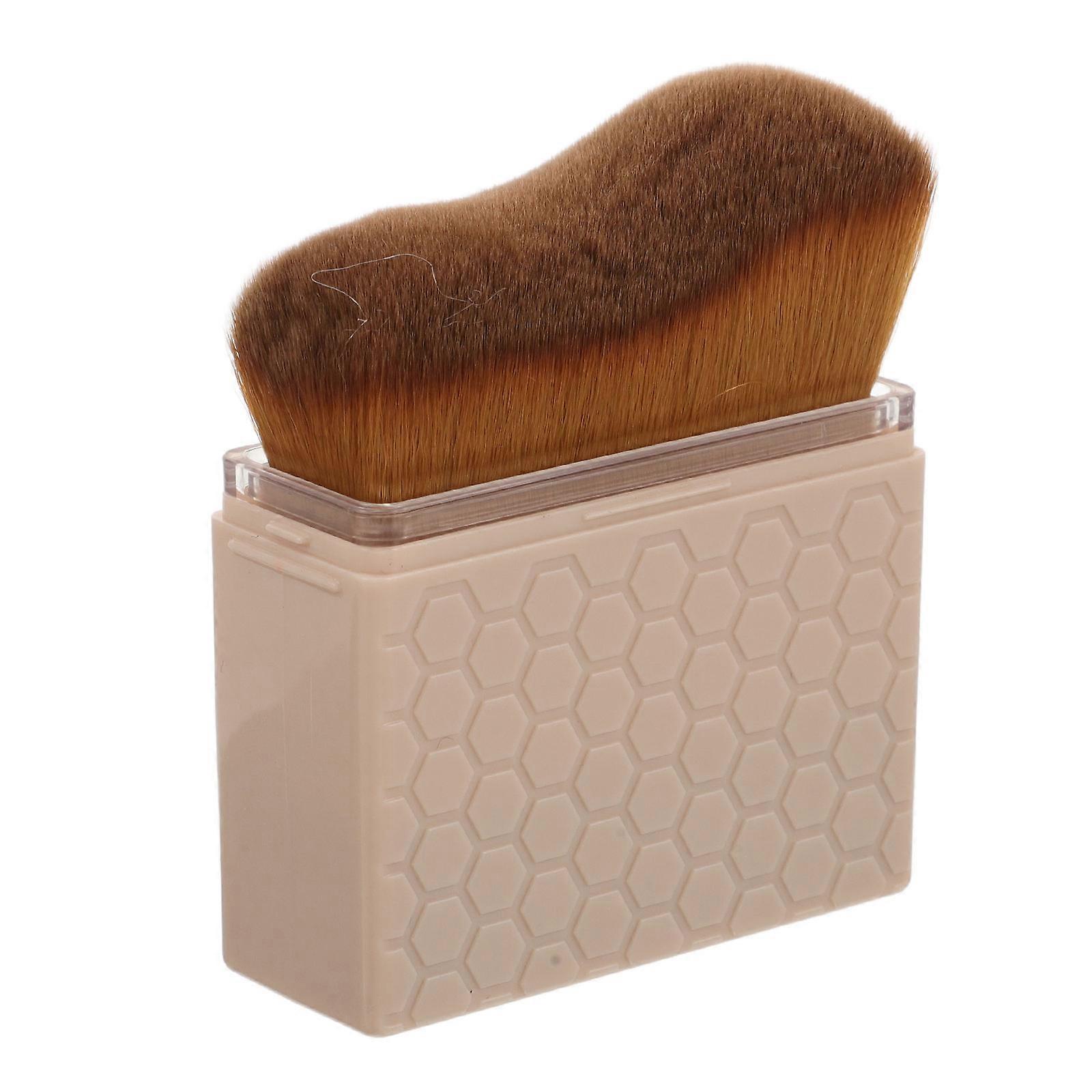 Ivory Self Tanner Applicator Makeup Brush with Soft Bristles for Smooth Application and Portable Design