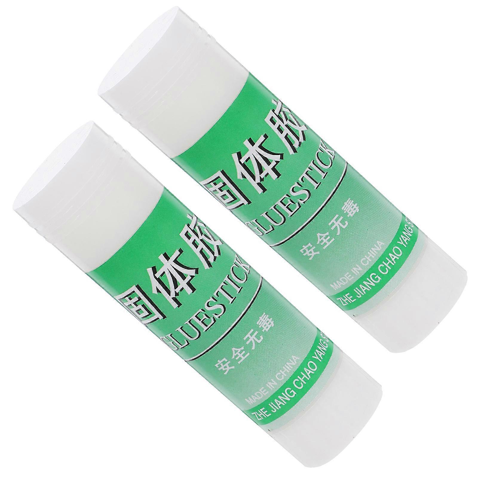 White Glue Sticks For School Student Crafts And Office Tasks Cylindrical Aesthetic Design 2Pcs