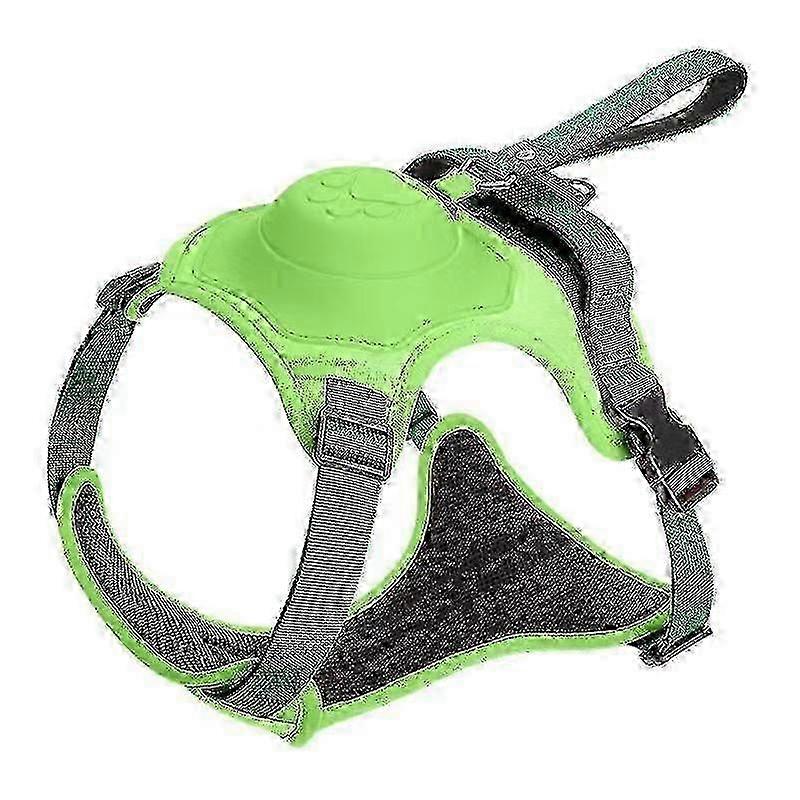 2025 Elevated Dog Harness with Integrated Retractable Leash and Vestlike Construction