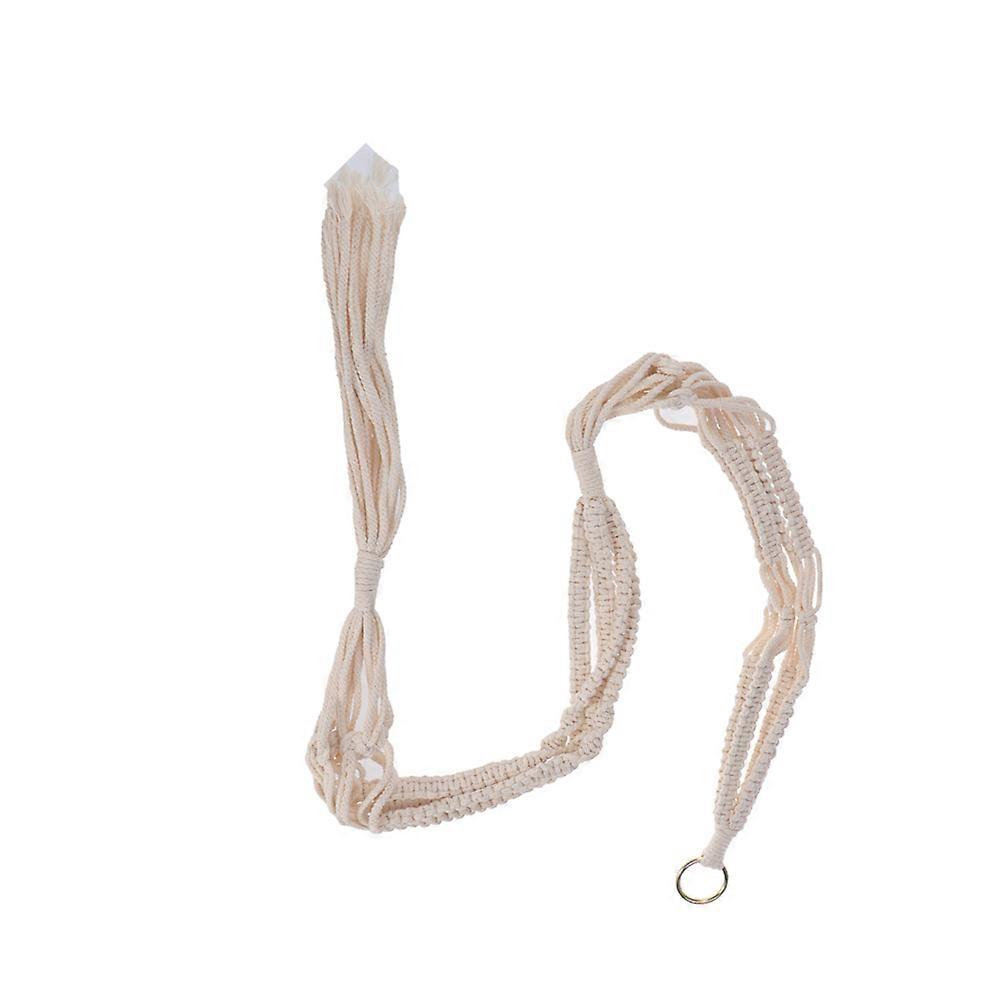 Hanging Planter Macrame Double Plant Hanger Vintage Style Cotton Rope For Flower Pot 150 X 20 X 20Cm 1Pcs