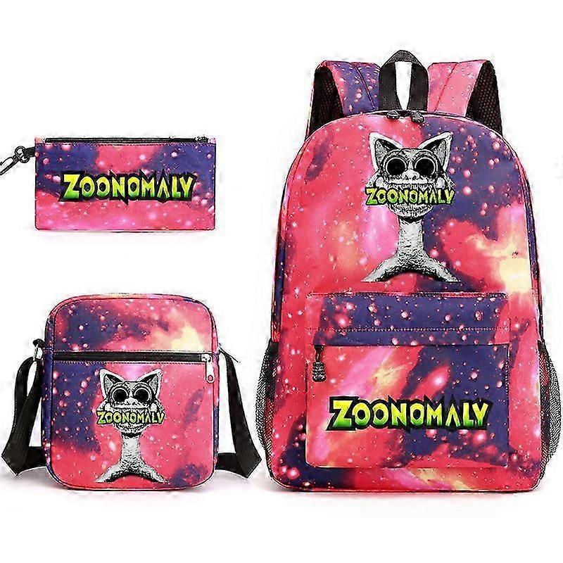 ZOONOMALY School Bag Backpack Pencil Case Shoulder Bag Three-piece Set _10