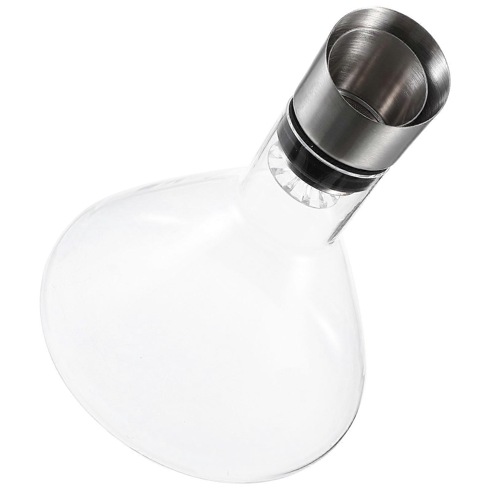 Glass Decanter for Wine and Liquor with Quick Pouring Design Large Opening for Better Oxidation 35 oz