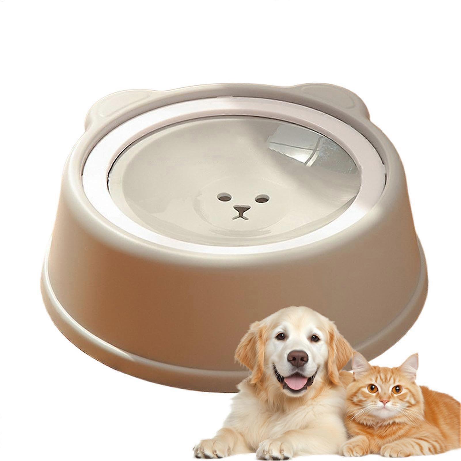 Portable Drinking Container for Dogs, Cats, and Small Pets, Convenient Water Dispenser for Home and Travel Gray