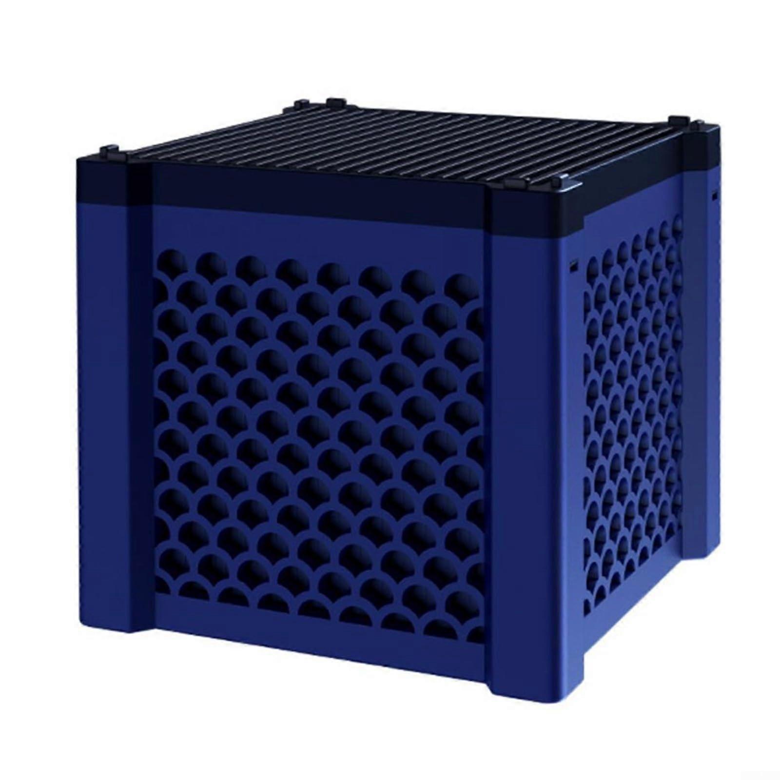 Activated carbon water filter, cubeshaped, 115 mm, for horses, aquarium, blue