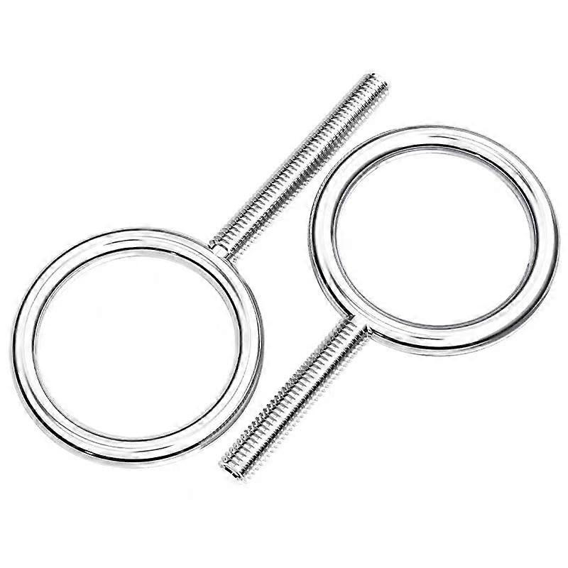 Stainless steel eye bolt, welded closed lifting ring 304 with thread (M6x70mm)