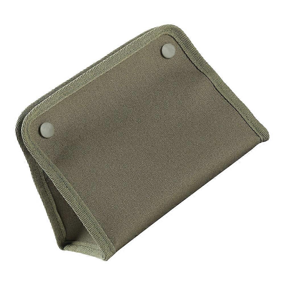 Portable Canvas Tissue Holder with Good Toughness for Camping or Home Use Olive Green