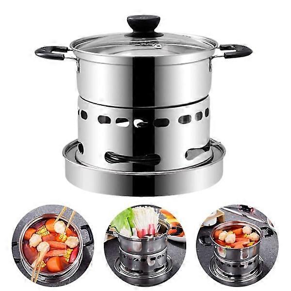 موقد داخلي ، موقد كحول من الفولاذ المقاوم للصدأ ، موقد محمول ، سهل الحمل ، لا حاجة للطاقة ، للأماكن المغلقة والتخييم