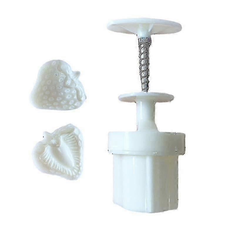 Plastic Material Mooncake Mold Cookie Moon Cake Mold Creativity Strawberry Shape