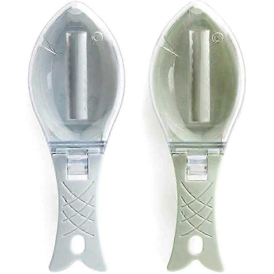 Fish Scaler Scraper Tool with Catcher Tray - Easy Fish Scaling & Cleaning Kitchen Gadget for Effortless Preparation