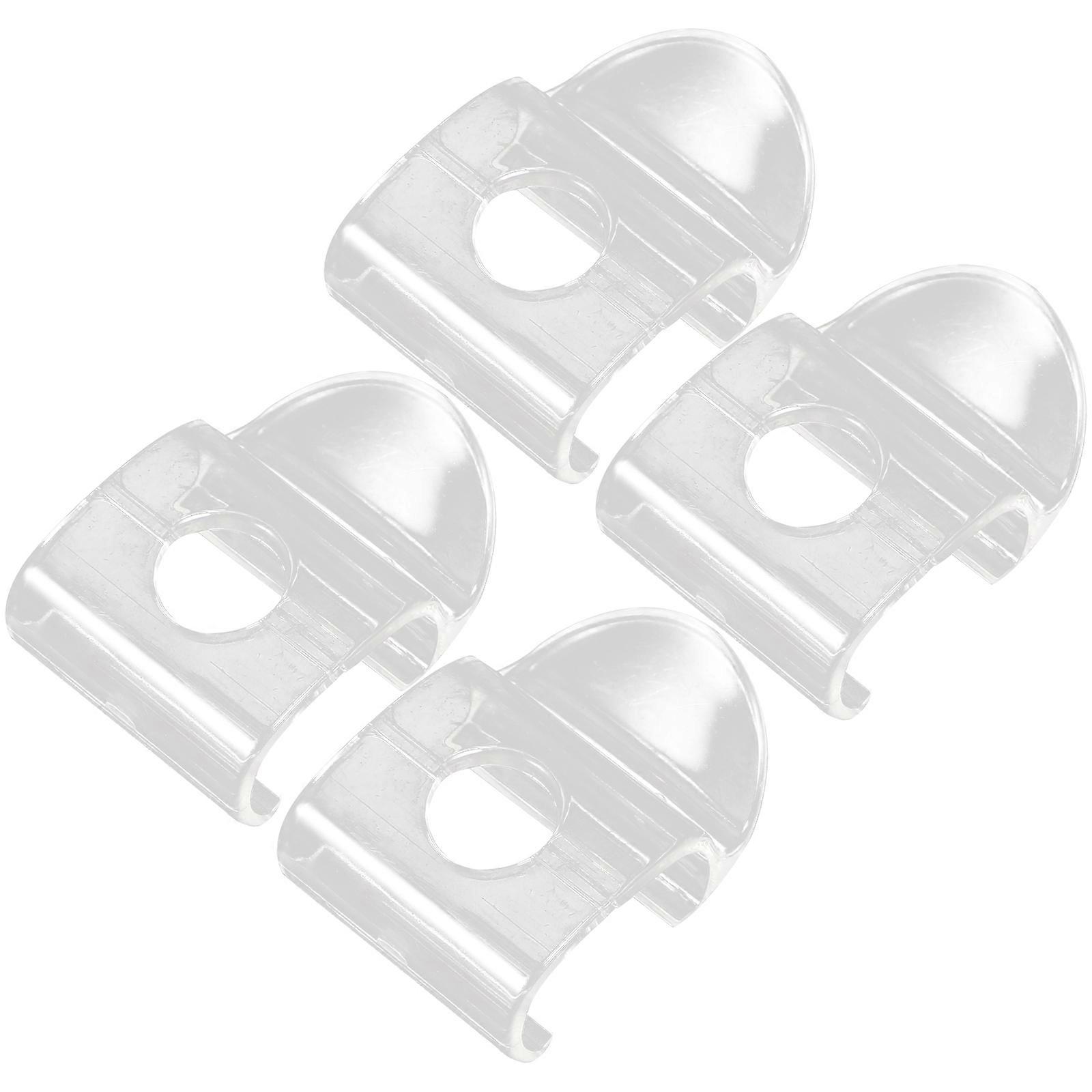 Roller Shade Pulls Clear 4Pcs Transparent Plastic Handles for Blinds Home Use