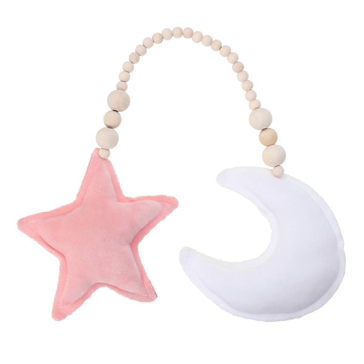Handcrafted Beads String for Crib, Moon Inspired Ornament, Suitable for Play Areas