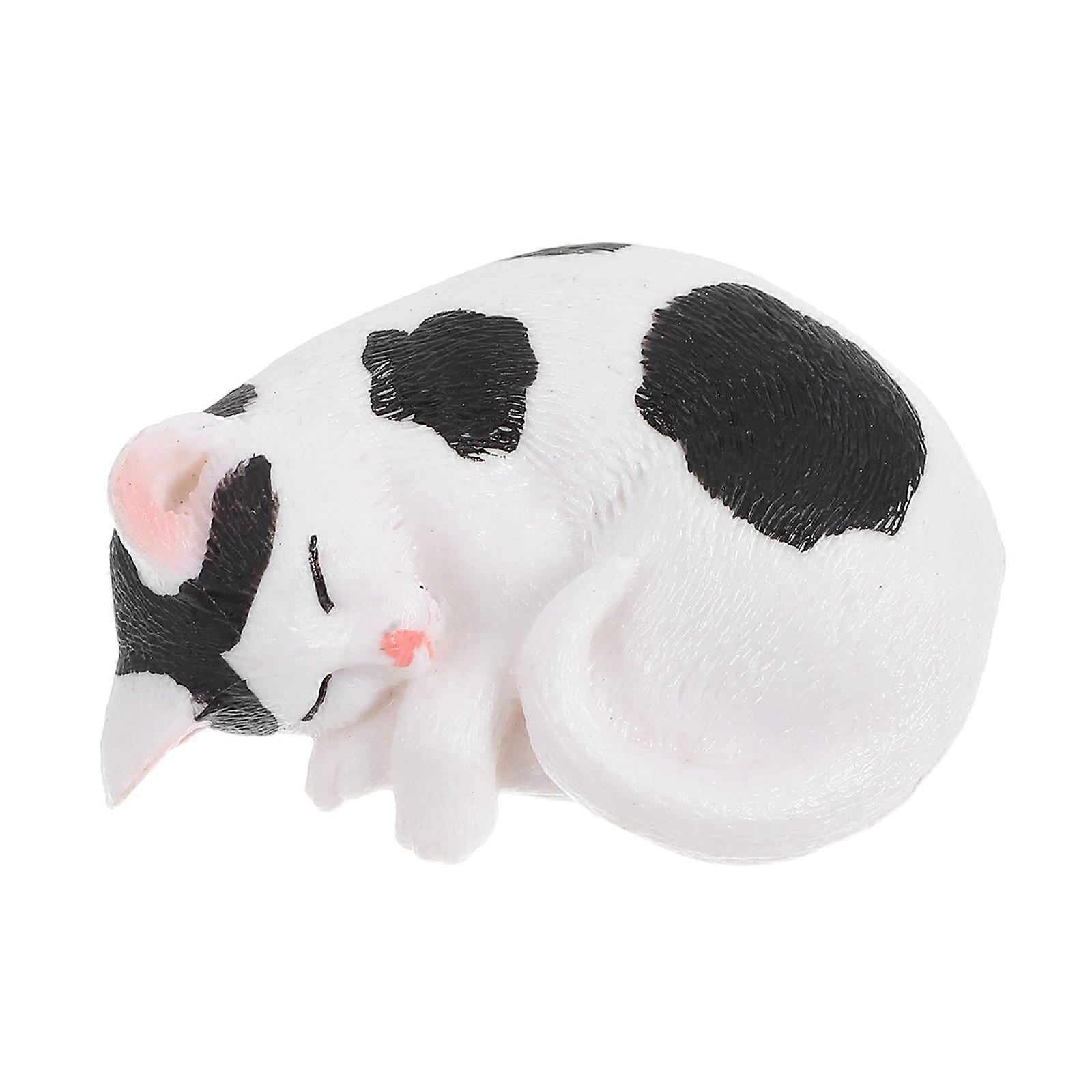 Adorable Cat Figurine Multi Plastic for Craft Decoration with Material