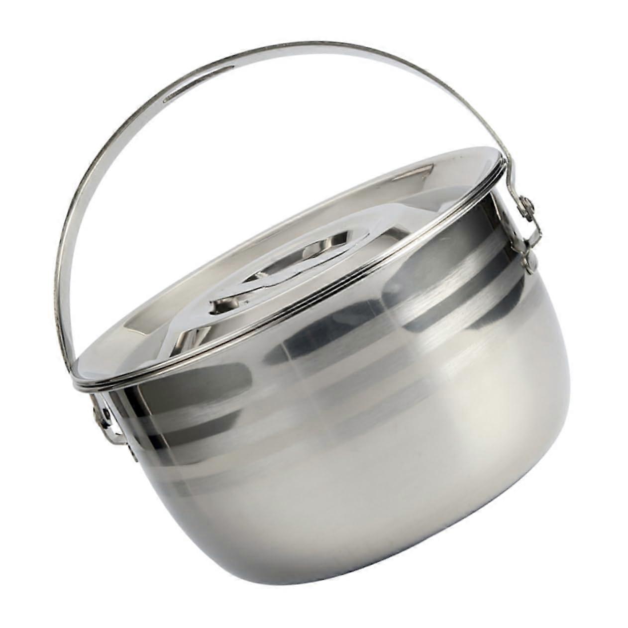 Non-Stick Soup Pot 19.80x19.80x11.50CM High Capacity Cooking Pot with Handle for Camping and Home Multi-functional Cookware