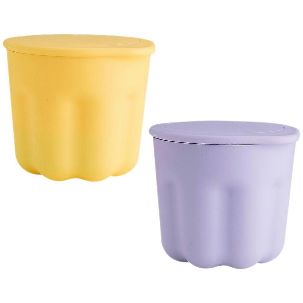 Multifunctional Makeup Brush Cleaner Bowl For Cosmetics Tools Travel Use Assorted Color Cleaning 2 Sets