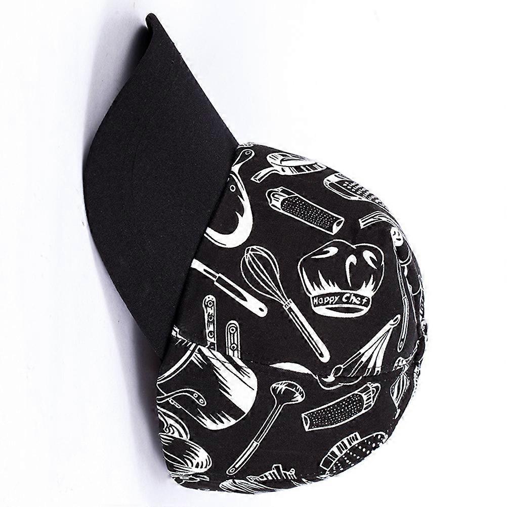 Black Duckbill Cap Waiter Cap for Working 1Pcs Comfortable and Fashionable Hat