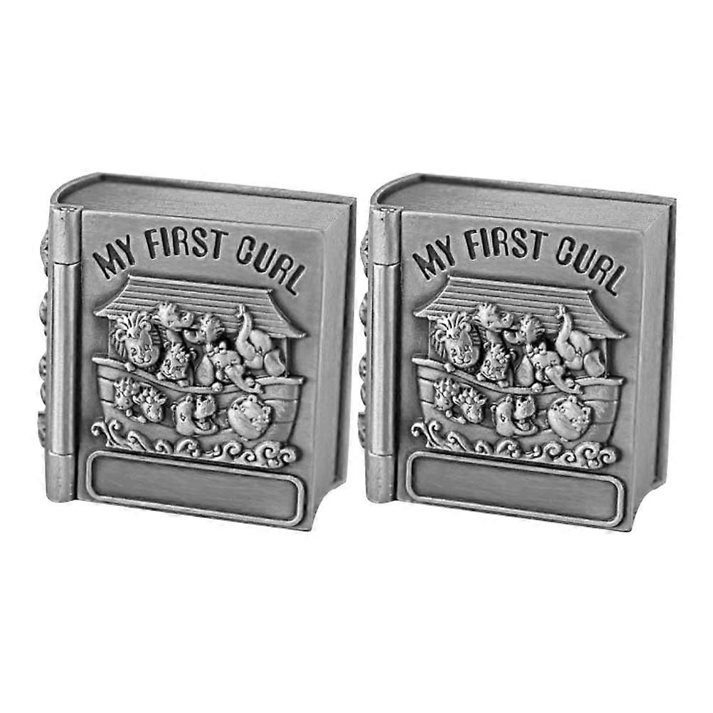 Memory Keepsake Box 2Pcs First Tooth Saver Holders Box For Friends Sophisticated Tooth Elegant Design