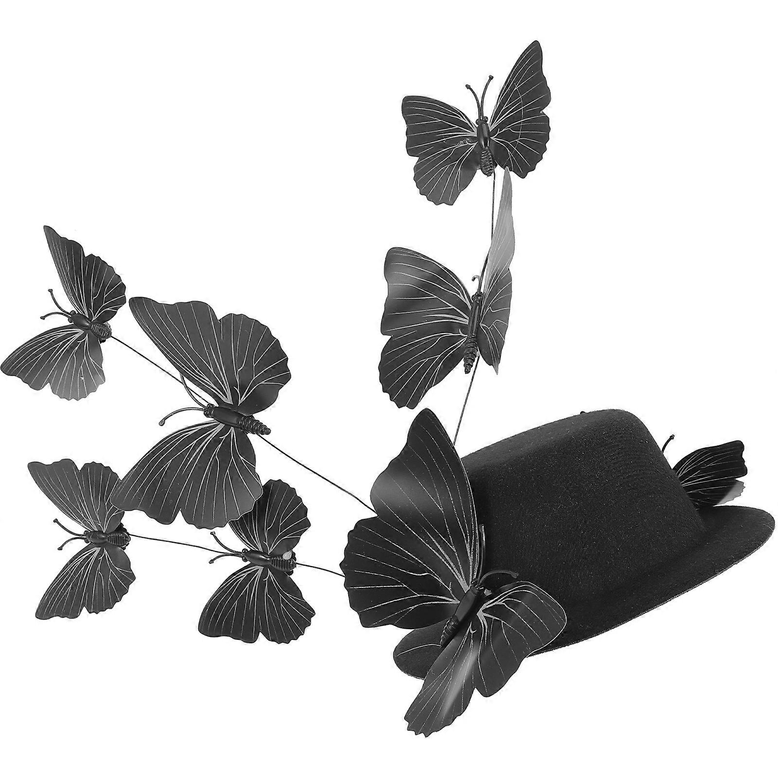 Fascinator Şapka Klipsi Çay Partisi Kelebekler Şapka Kokteyl Partisi Fascinator Şapka Kadınlar için