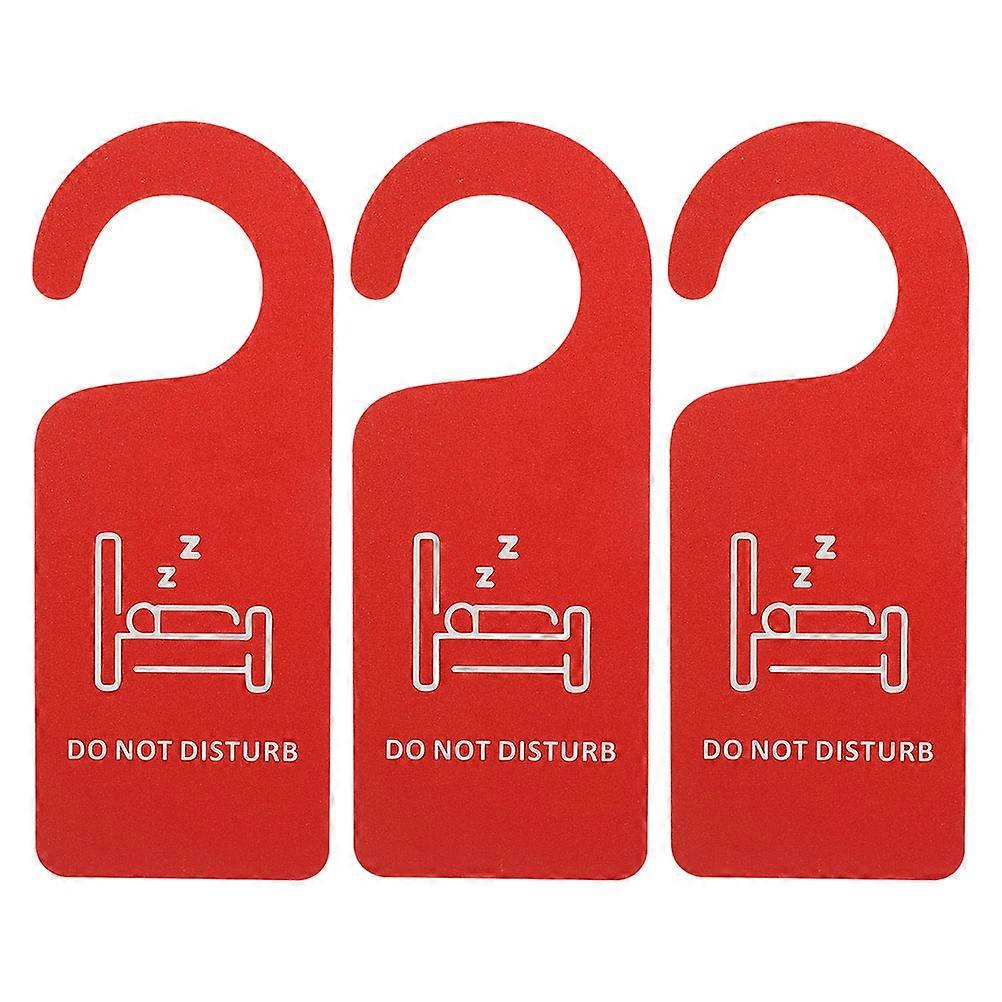 3Pcs Do Not Disturb Listing Signs For Hotel Staff And Office Workers Assorted Color Reversible Design