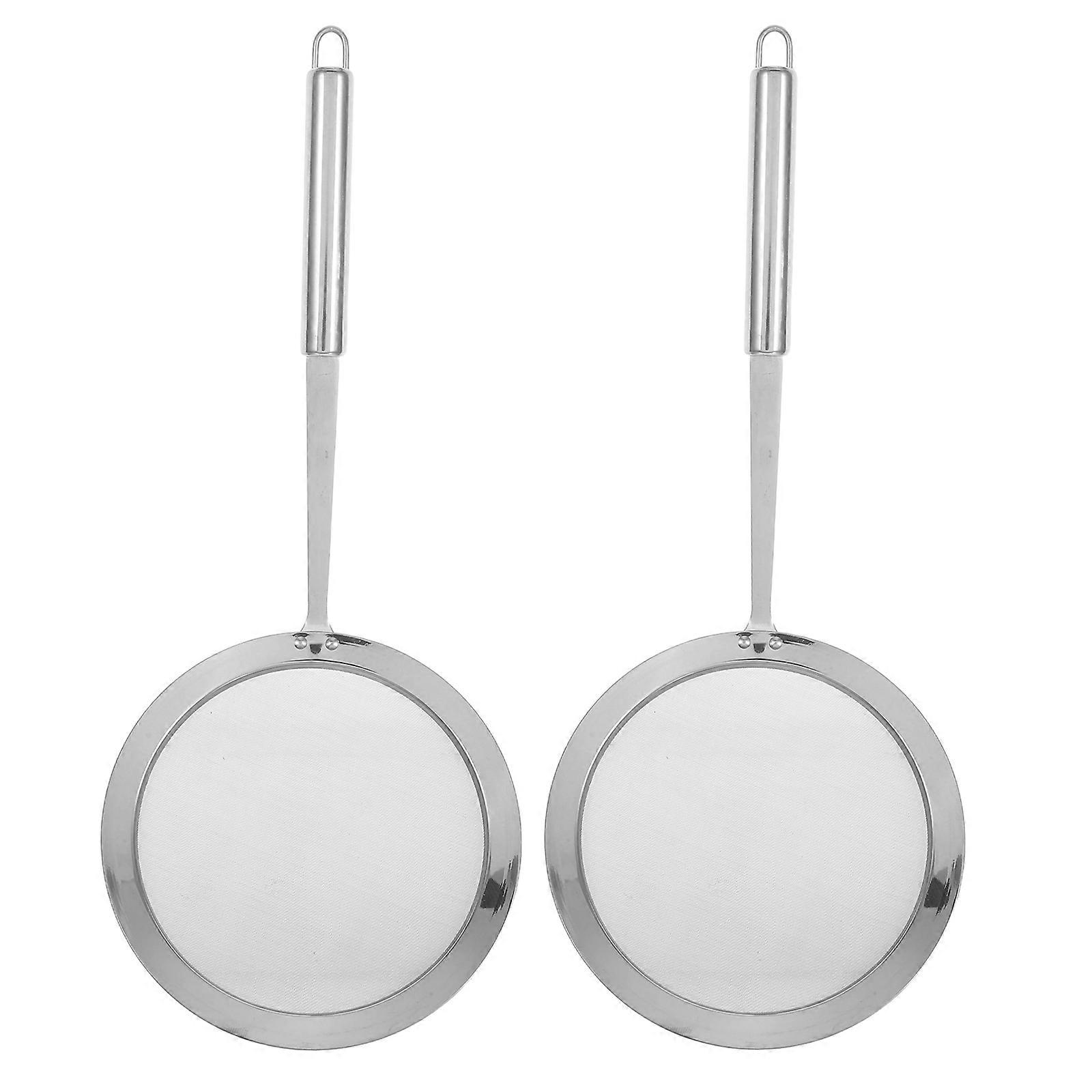 Profesyonel Gres Filtreleme Kaşık Yağ Süzme İçin 2 Adet Paslanmaz Çelik Güveç Mutfak Aracı