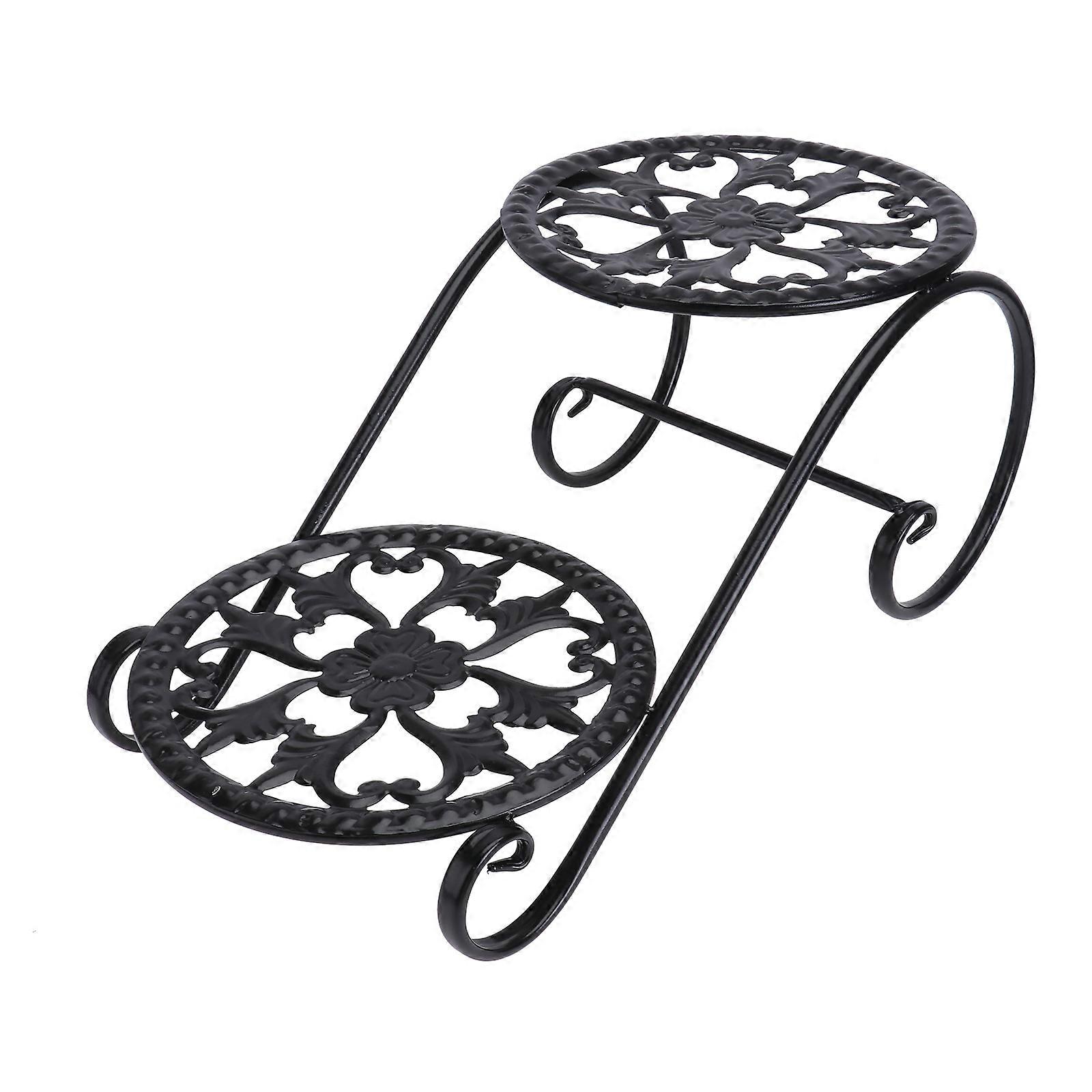 Iron Craft Flowerpot Rack for Storage Including 1Pcs Multi-Layer Flowerpot Display Shelf