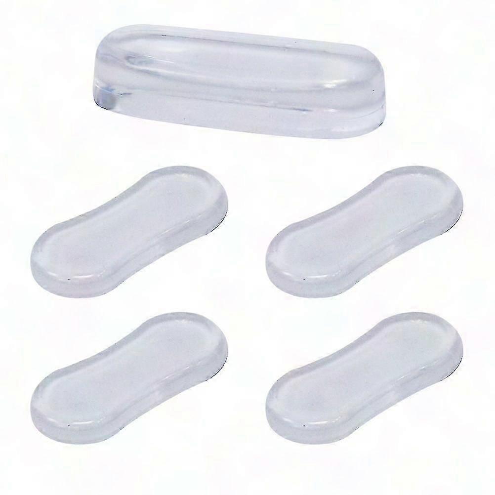 5 Pcs Toilet Seat Bumper Adhesive Pads for Bidet Replacement Parts Toilet Buffer Blocks