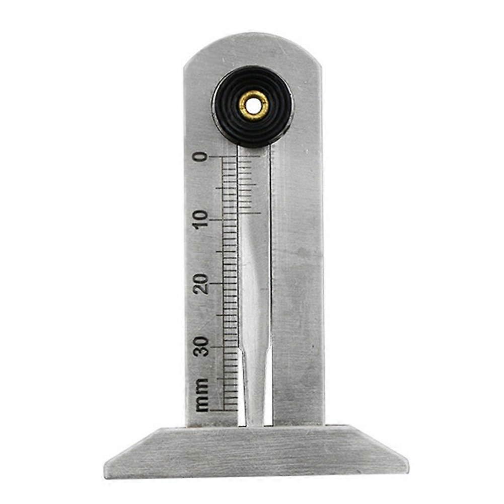 Precise Tire Tread Depth Gauge, Stainless Steel, 0-30 mm Range, For Regular Inspections, Car Tire Depth Measuring Tool