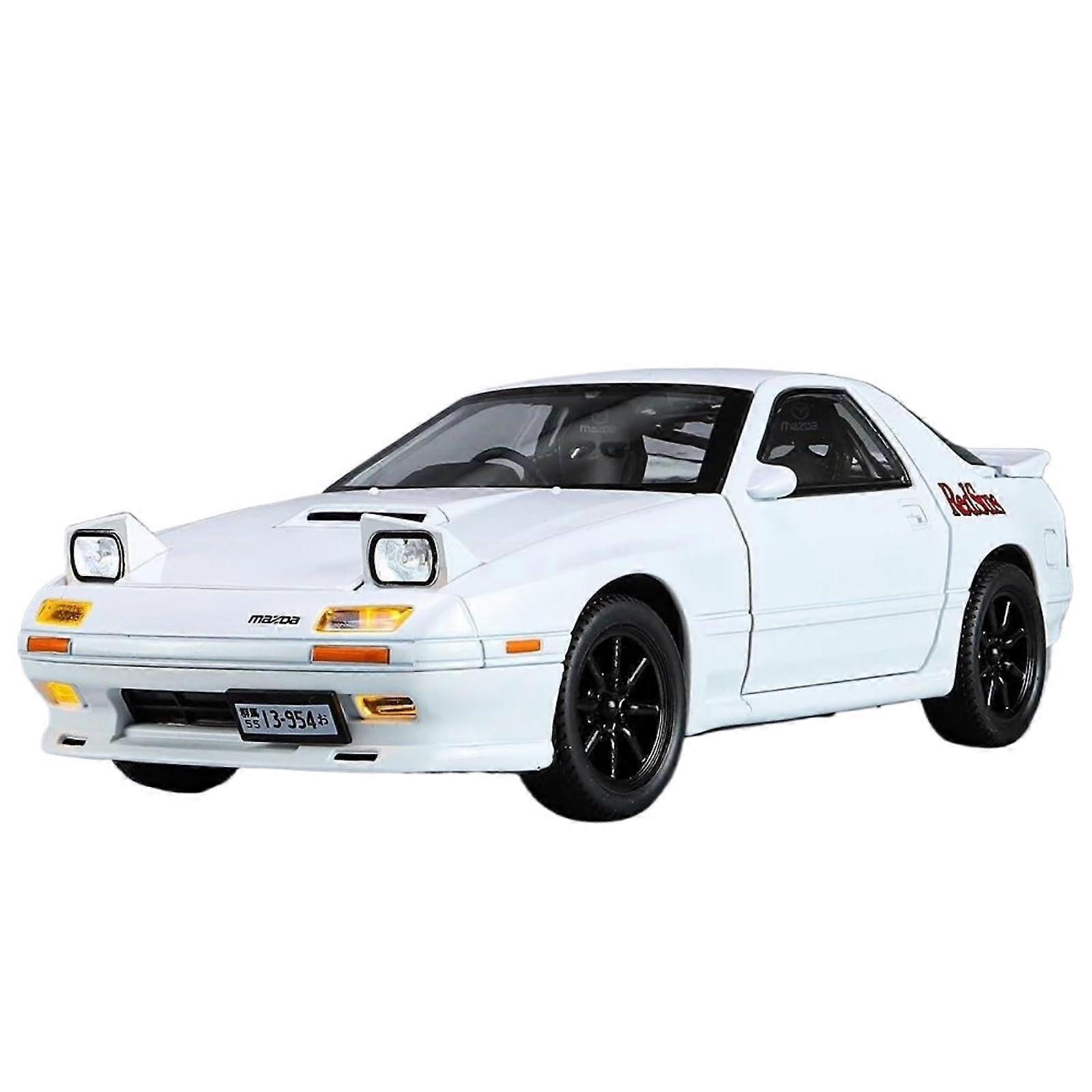 1:24 Scale Model Car Mazda RX-7 Initial D Die-Cast Alloy Finished Display Model In White Box