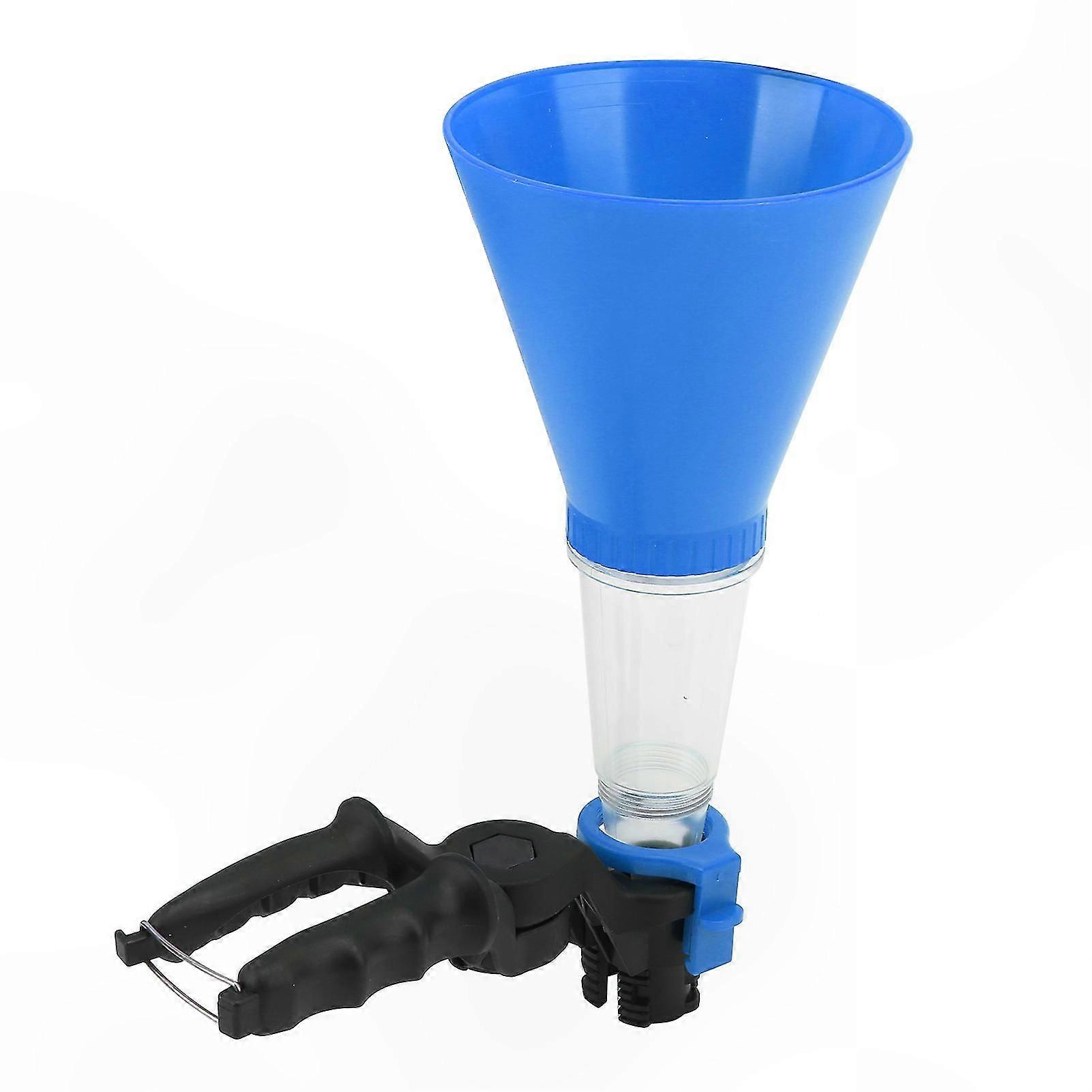 Universal 3-Piece Oil Funnel Set for Engine Maintenance - Anti-Static & Corrosion Resistant Hand Tool Kit (Blue)