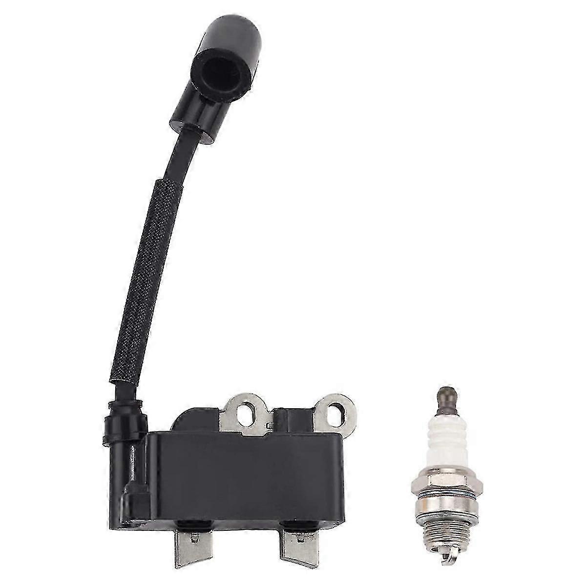 For Ryobi 25cc String Trimmer Ignition Coil 291337001 Replacement with Spark Plug for RY251PH RY252CS RY253SS RY254BC Models