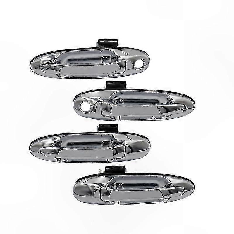 Exterior Door Handle Compatible with Land Cruiser 1998-2007, Chrome Finish, Durable Replacement Part