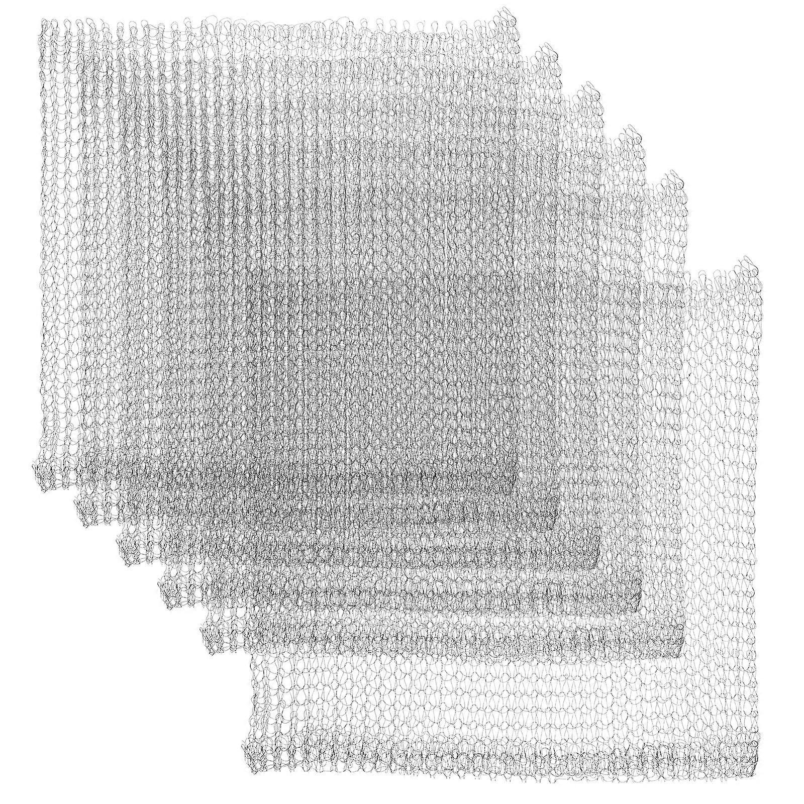 Root Protector Wire Baskets Gardening Root Guard for Vegetables Plants Silver Iron Wire 6Pcs